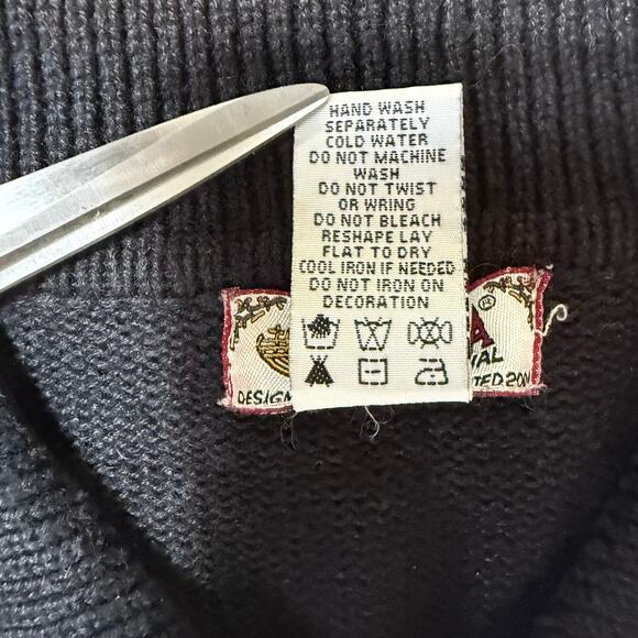 Tiara International Vintage Cardigan SZ M Zip Equestrian Western Rodeo Teacher - Picture 5 of 10